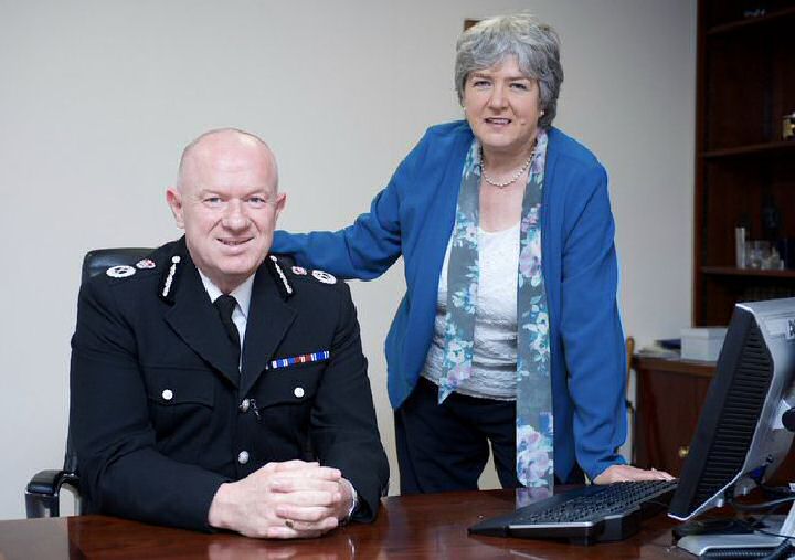 Merseyside Police's Chief Constable Andy Cooke QPM and Merseyside's Police Commissioner Jane Kennedy.