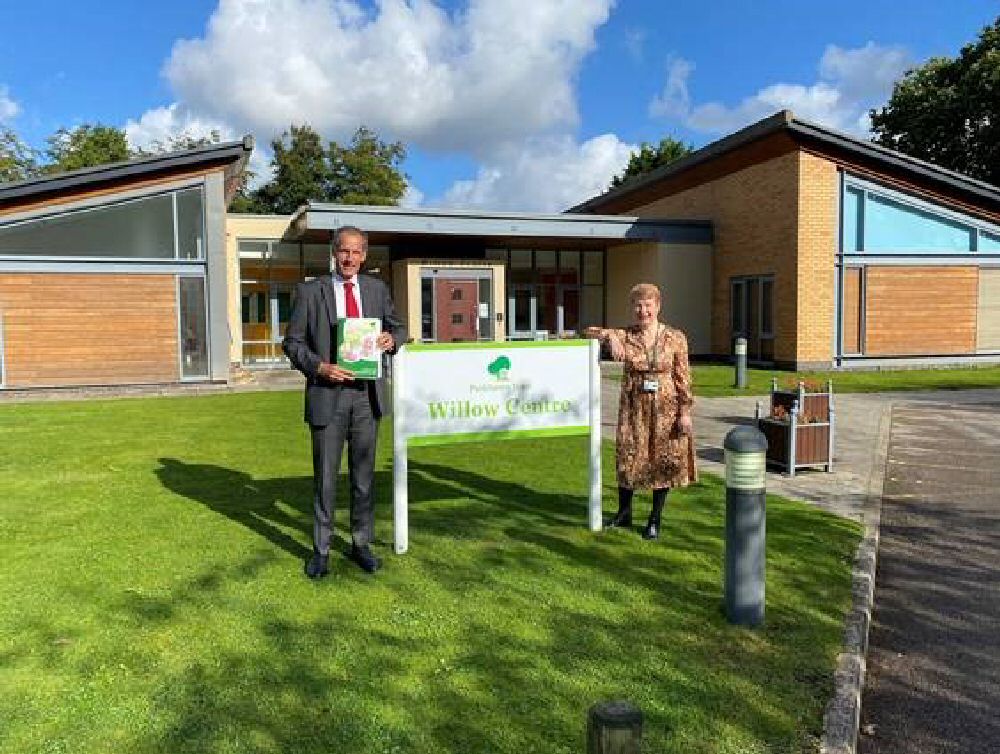 Bill Esterson MP with Parkhaven Trust chief executive Kim Crowe at the Liverpool Road South site.