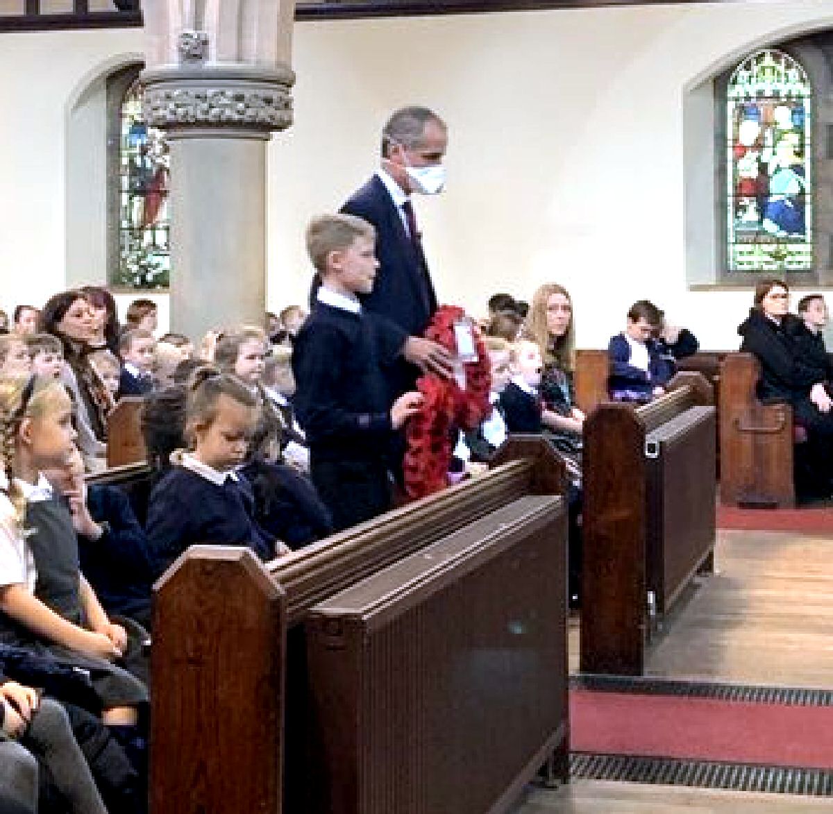 Bill Esterson MP at St Andrew's Church in Maghull on Thursday, 11  November 2021