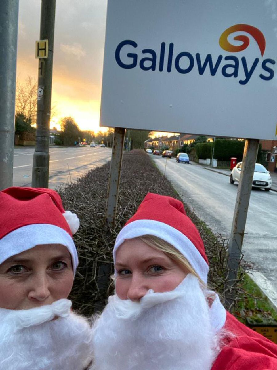 Photoi from Virtual Galloway's Santa Dash in 2020.