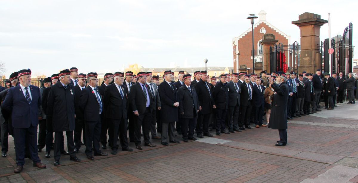 Liverpool Scottish Veterans prepare to March ...