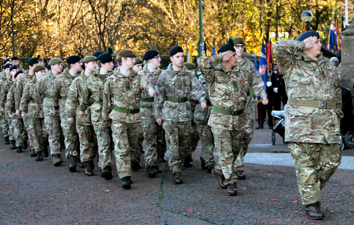 Parachute Regiment Association Veterans. They have just received the FREEDOM of the City of Liverpool...