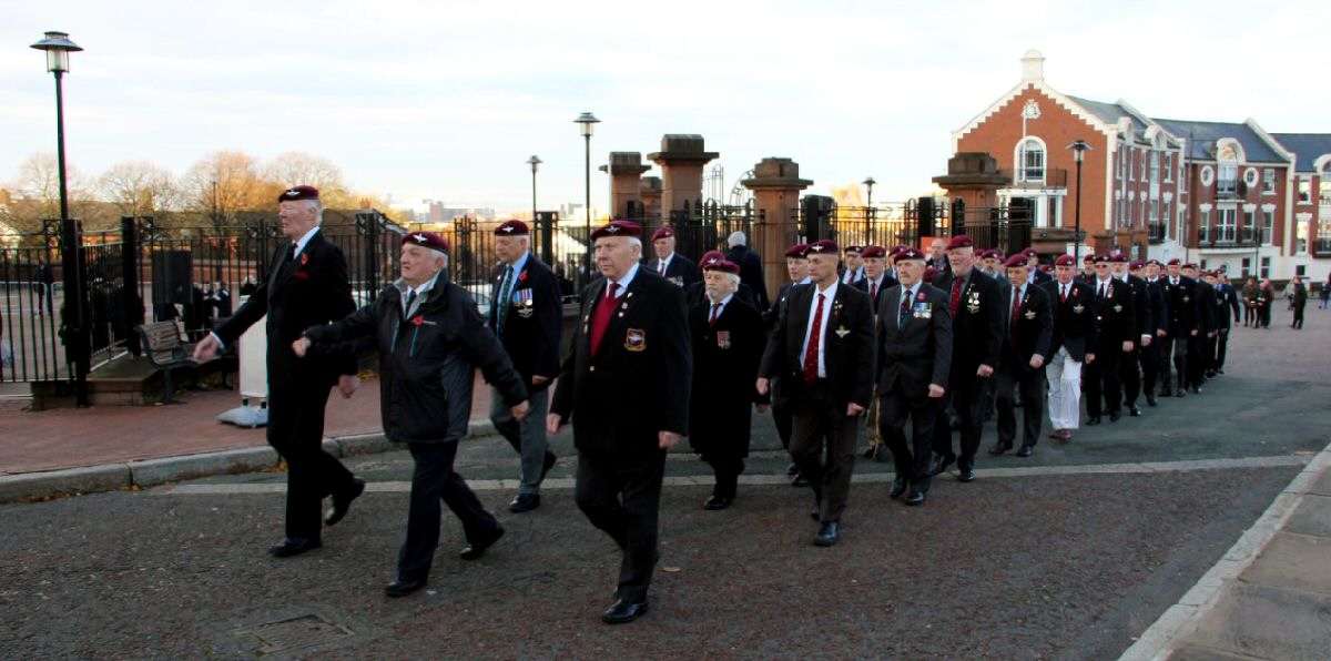 Liverpool Scottish Veterans prepare to March ...