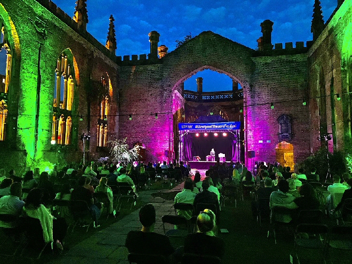 LTF20 lighting and stage during preformance within the Church - Credit David Munn