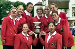 The winners the USA with the Curtis Cup