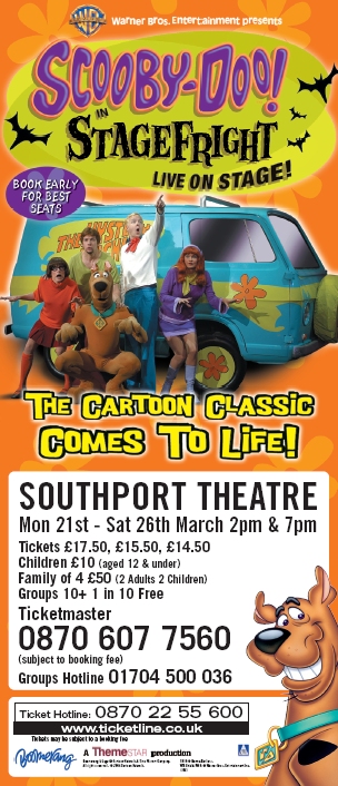 Scooby Doo in Stage Fright!  Live on Stage at Southport Theater....