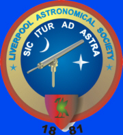 LIVERPOOL ASTRONOMICAL SOCIETY.   Registered in the UK as a Charitable Educational Trust, No. 519955.