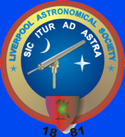 LIVERPOOL ASTRONOMICAL SOCIETY. Registered in the UK as a Charitable Educational Trust, No. 519955.