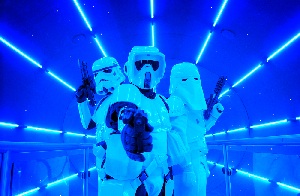 An advance party of Storm Troopers at Spaceport