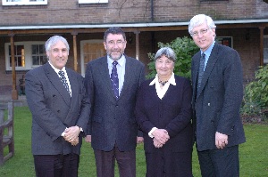 New Adoption Matters Chief Executive Norman Goodwin with retiring Chief Executive of Blackburn Diocesan Adoption Agency Brian Williams, New Vice Chair of Adoption Matters Northwest Shelia Whipp and David Cracknell, Chair.