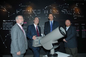 (left to right) Michael Brown, Vice Chancellor at Liverpool John Moores University (JMU), Alan Stilwell, Merseytravel�s Director of Operations and Chris Collins, Director of JMU�s Astrophysics Research Institute. 