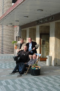 (L-R) Actors Philip Jackson, Alan Williams, John Henshaw and Rodney Litchfield.