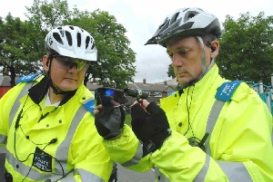 Jon Saunders and Ren Smith Police Community Support Officers