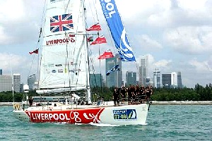 Liverpool 08 second across start line for Clipper 07-08 Race 6 to Qingdao