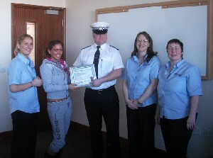 Student receives road safety award
