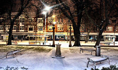 Southport In Snow.