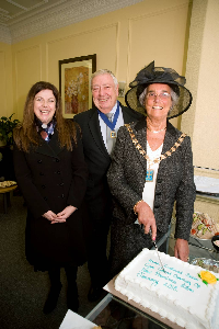 (left to right) Irene Godwin, Mayor�s Consort Frank Winrow and Deputy Mayor Councillor Maureen Fearne.