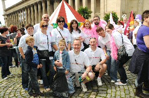 Housing association staff get in the carnival spirit.