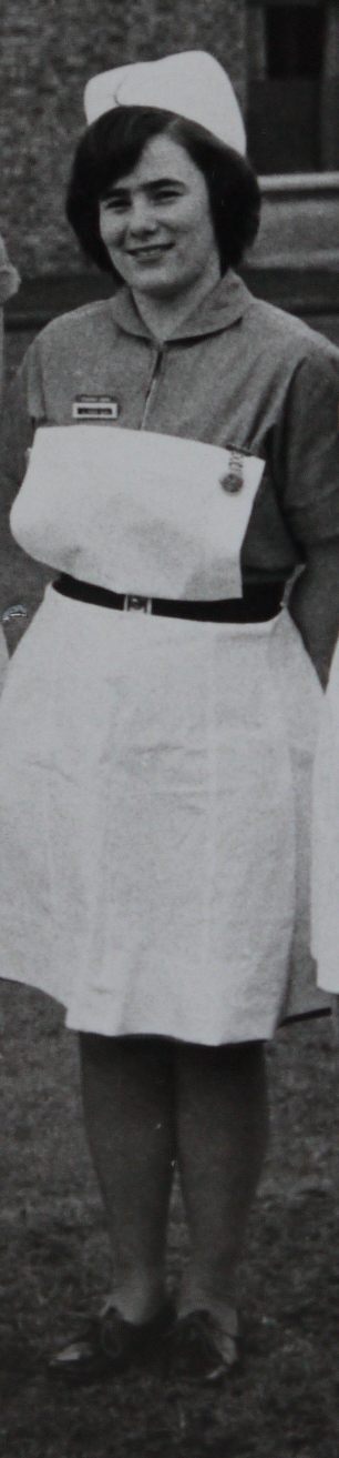 Georgina Morrison in her first month of training, January 1971