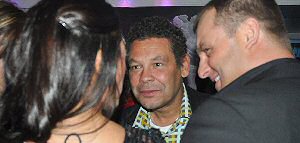 BBC's Red Dwarf and ITV's Coronation Street Craig Charles at Liverpool Fashion Week.