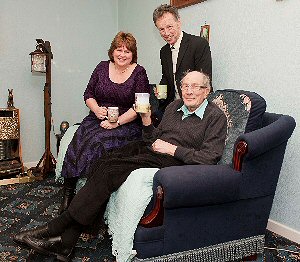 Elaine Midwinter, npower health through warmth, Dr. John Pugh  MP and John Campion