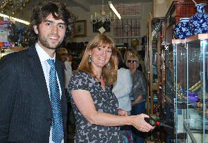 James Williamson (son of Gill Fell) With Kirstie Holloway - Head of Business at Range High School where James and Jake both studied Business.