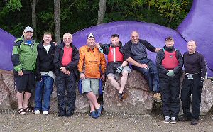 Lee Collier and fellow fundraisers from Southport Hesketh Round Table canoed 60 miles, including a stretch of Loch Ness for charity.