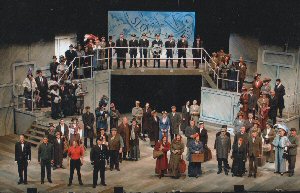 The cast of WKLOS performing Titanic  The Musical.