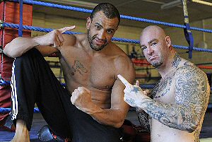 Lucas Browne and Richard Towers during their camp together.