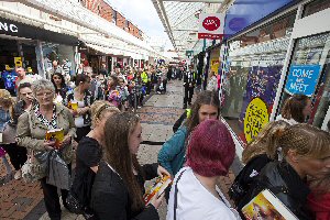 Katie Price was a real crowd puller at The Grange and Pyramids shopping centre in Birkenhead