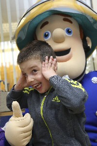 08: Steven Williams meets his screen idol Fireman Sam.