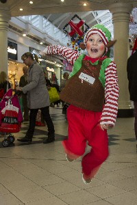 Happy elf, Harvey Smith, six, from Wallasey.