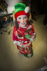 The Champion Elf of Merseyside. Ellen Burrell, eight, from Moreton.