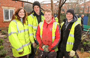 Members of the Redrow NW team from Lancashire are Rebecca Hornbuckle, Robert Jones, Daniel Cato and Connor Ratcliffe.