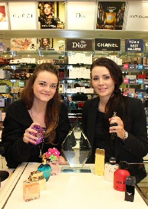 Meagan Hughes (store manager) and Joannie Currie (sales assistant).