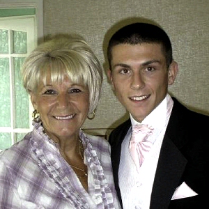 Luke pictured with his much-loved Nan just before his school prom in 2009.
