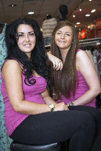 Lauren (right) is pictured with colleague Becky Dodd ahead of the Race for Life.