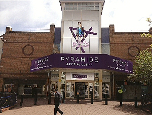 An image of how the new signage will look for Pyramids Shopping Centre.