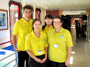 Come Dine with Me volunteers Jeff Byrne, of Marshside, Southport; Kendal Wareing, of Southport; Liz Fleetwood, from the Trusts procurement team; and, Denise Lawless, of Formby.