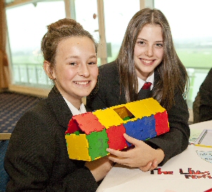 Pupils from South Wirral High School pose with their rescue pod