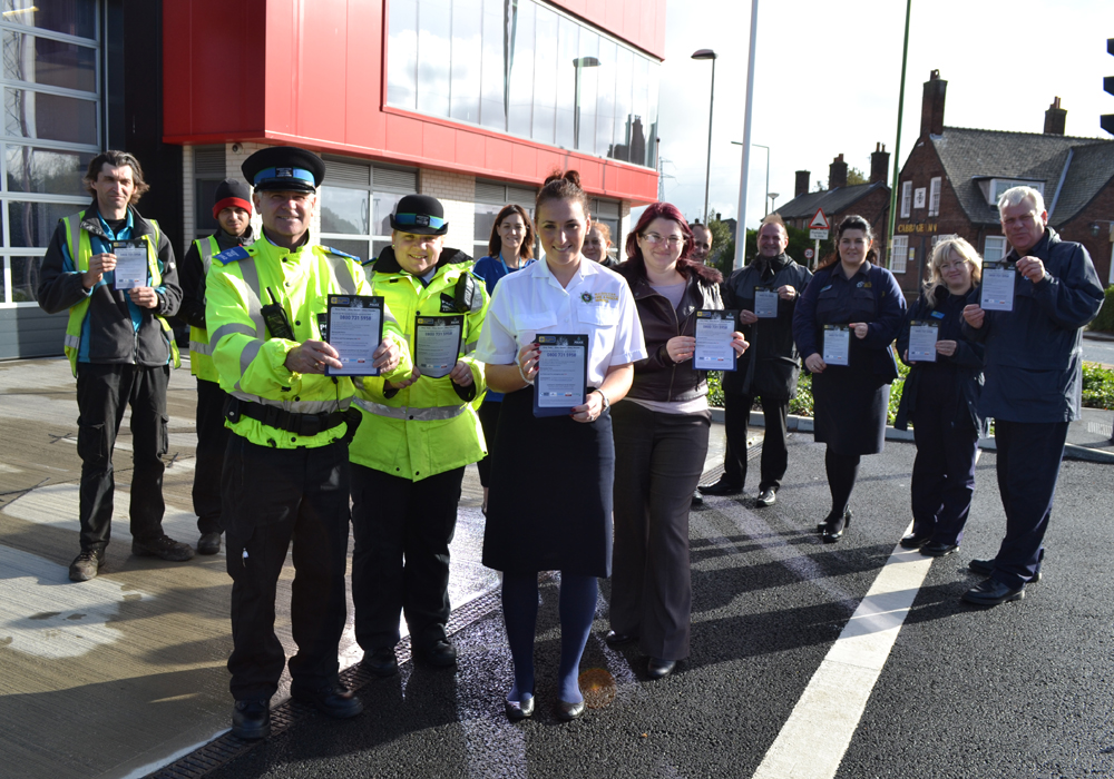 Photo shows partners from Merseyside Fire & Rescue Service, Sefton Council’s Parks and Green Spaces, One Vision Housing, Riverside, Sefton Council’s Leisure Services and Councillor Trish Hardy, Cabinet Member Communities and Environment. Photo by Merseyside Fire & Rescue Service.