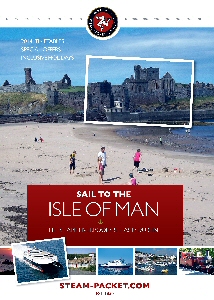 The front cover of the 2014 Isle of Man Steam Packet Company Brochure featuring the competition-winning photograph by Robert.