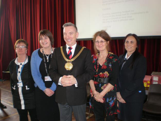 The Lord Mayor at the awards ceremony