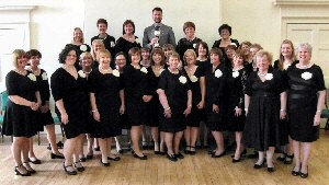 'Cantare Ladies Choir' after their win at the Somerset Music Festival earlier this year.