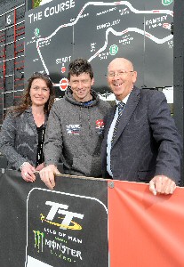 (from left) Isle of Man Steam Packet Marketing and Online Manager Renee Caley, Dan Kneen and Brian Convery, Sales.