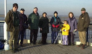 Some of the flock on the peir with the Sefton Ranger Service.