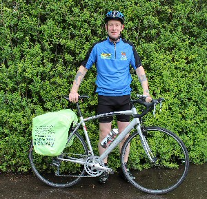 Dave Hind, who is preparing to cycle from Padua in Italy to Liverpool to raise money for the Royal Liverpool University Hospital�s R Charity.