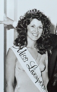  Anita White at Miss Liverpool in 1979.