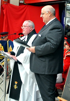 Paul Halloway, Chaplain of the Railway Mission, Merseyside & Reverend John Williams MBE - Chaplain to the forces.