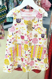 Close ups of Kathryn�s beautiful children�s clothing being showcased at Our Beautiful Life in Pyramids Shopping Centre.